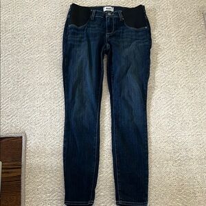 PAIGE dark blue ultra skinny maternity jeans